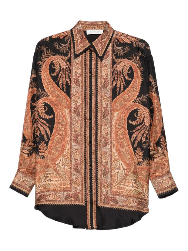 Zimmermann Paisley Print Shirt - Black
