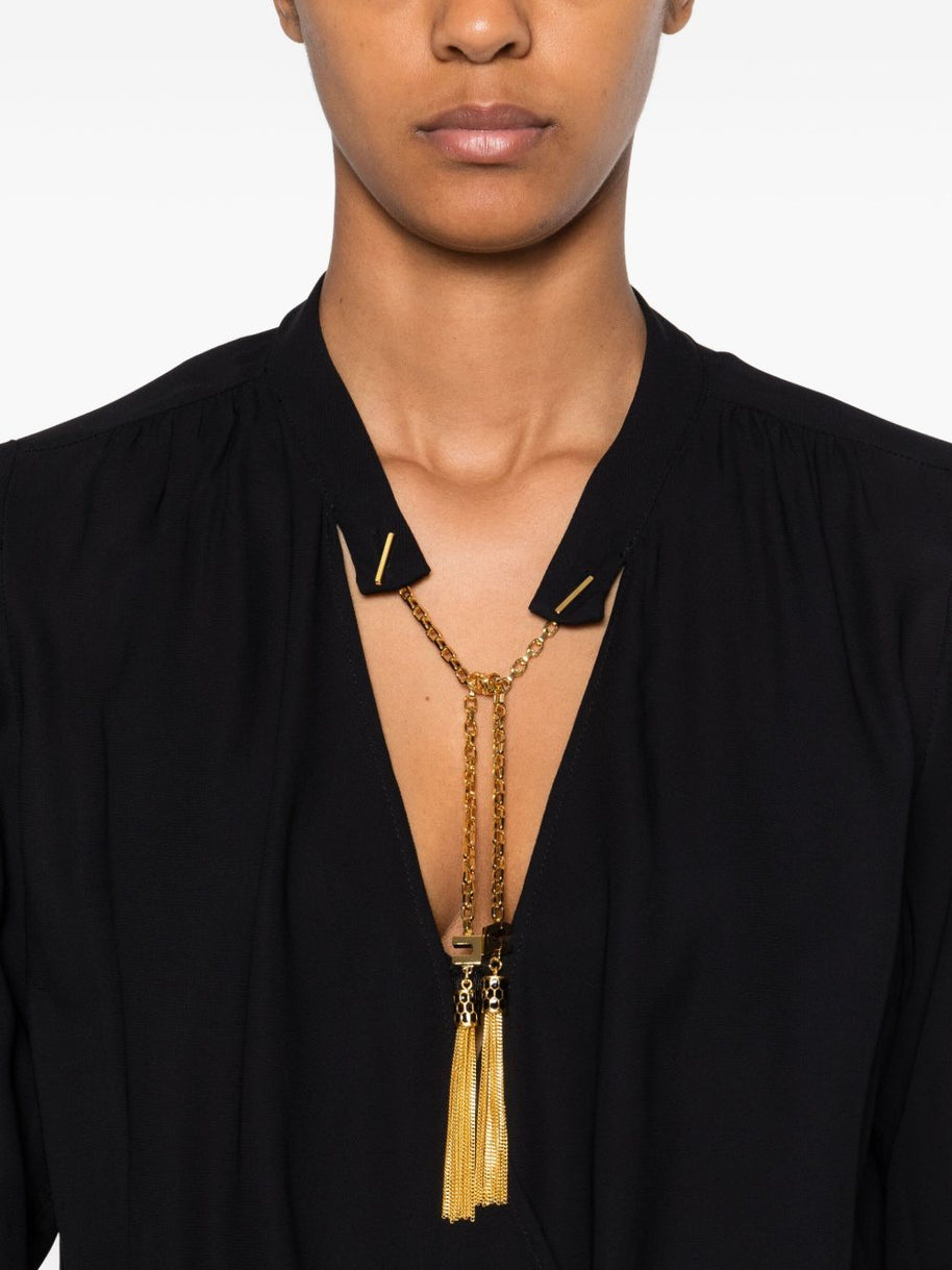 Elisabetta Franchi Embellished Bodysuit - Black