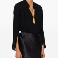 Elisabetta Franchi Embellished Bodysuit - Black