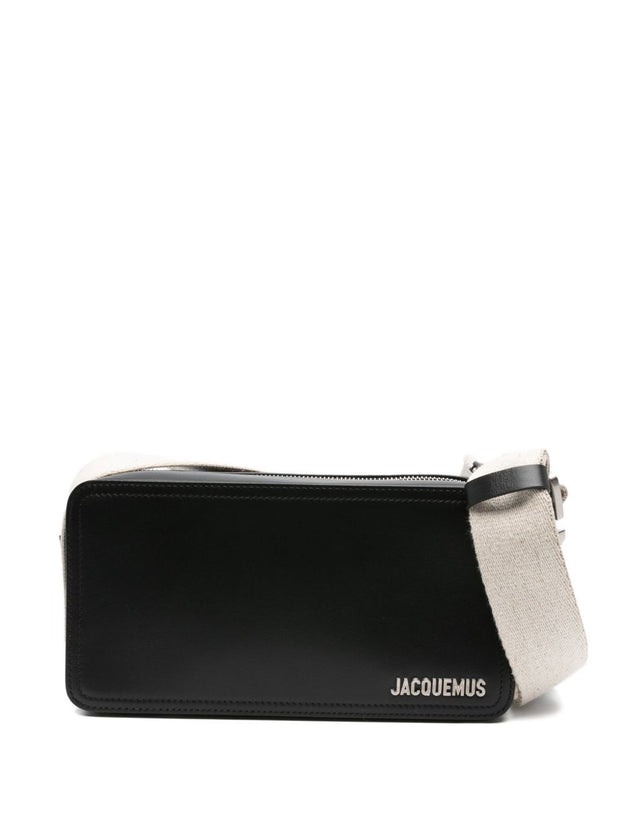 JACQUEMUS Le Cuerda Horizontal Crossbody Bag - Black