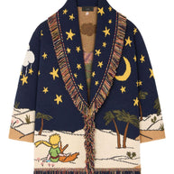 Alanui The Little Prince Wool Cardigan - Blue