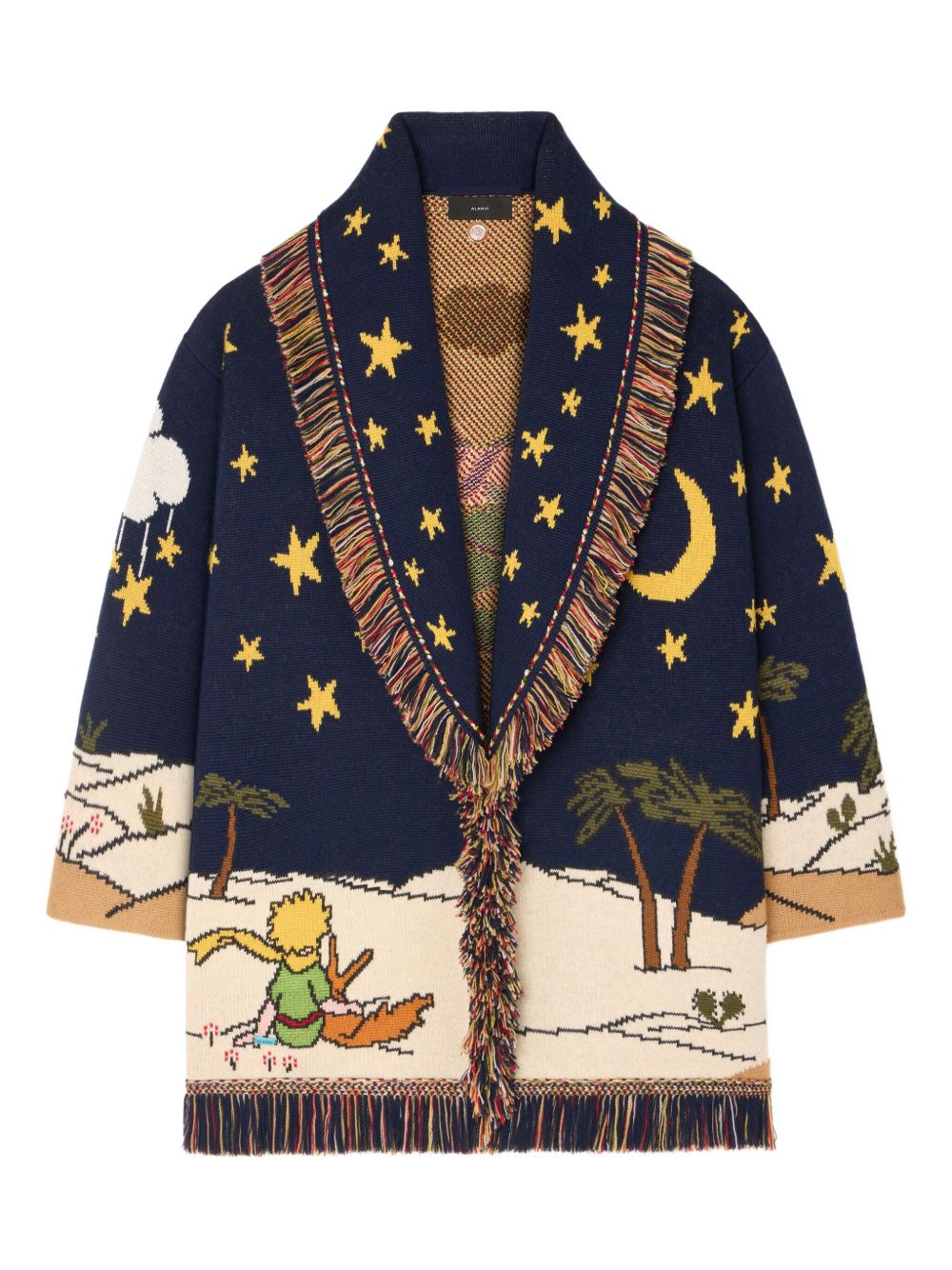 Alanui The Little Prince Wool Cardigan - Blue
