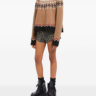 Alanui Sweet Winter Wool Turtle-neck Jumper - Camel