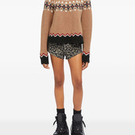 Alanui Sweet Winter Wool Turtle-neck Jumper - Camel