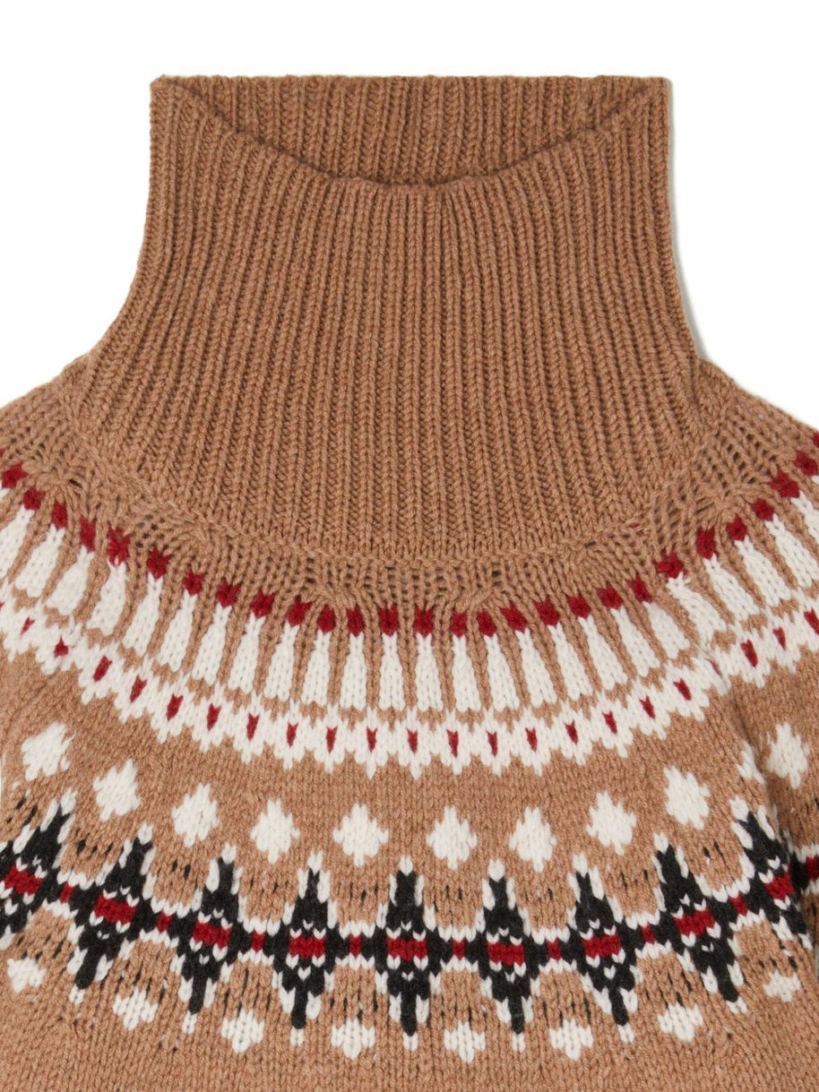 Alanui Sweet Winter Wool Turtle-neck Jumper - Camel