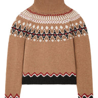 Alanui Sweet Winter Wool Turtle-neck Jumper - Camel