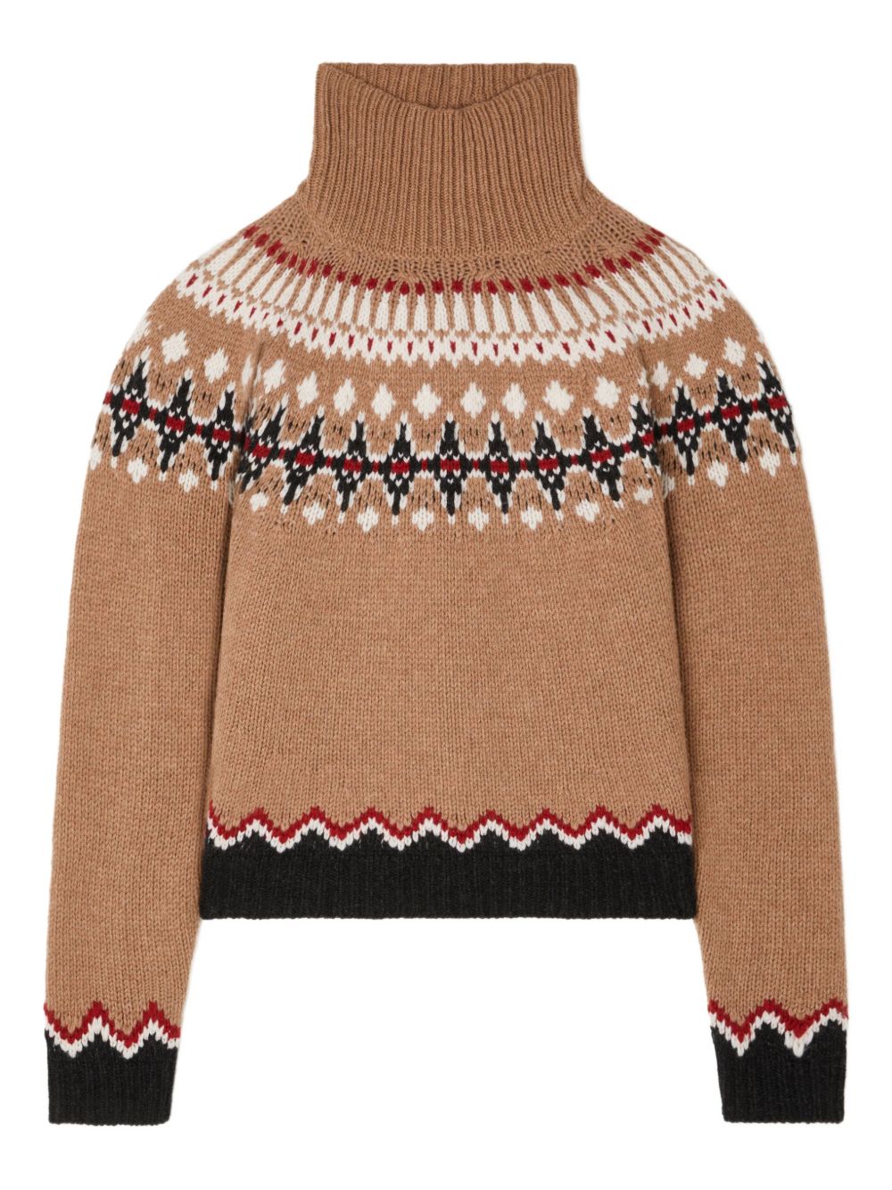 Alanui Sweet Winter Wool Turtle-neck Jumper - Camel