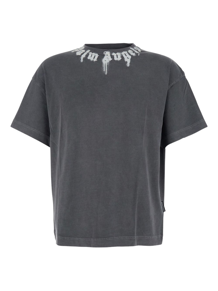 Palm Angels T-shirts And Polos Grey
