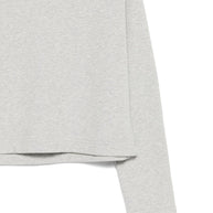 Ami Paris Ami De Coeur Cotton Sweatshirt - Light Grey