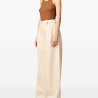 Ami Paris Super Wide Denim Jeans - Beige