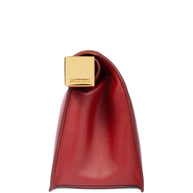 JACQUEMUS La Pochette Rond Carré Clutch Bag - Red