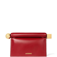 JACQUEMUS La Pochette Rond Carré Clutch Bag - Red
