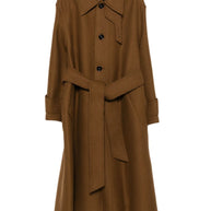 Ami Paris Wool Coat - Brown