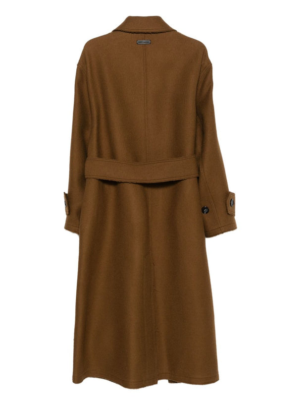 Ami Paris Wool Coat - Brown