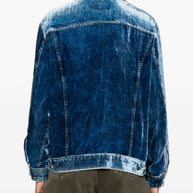 Pierre Louis Mascia Denim Print Jacket - Blue