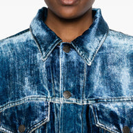 Pierre Louis Mascia Denim Print Jacket - Blue