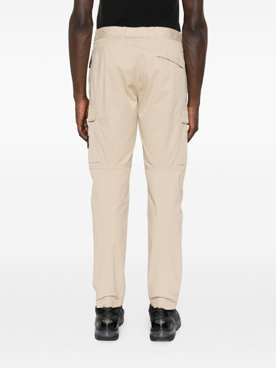 Stone Island Cotton Cargo Trousers - Beige