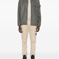 Stone Island Cotton Cargo Trousers - Beige