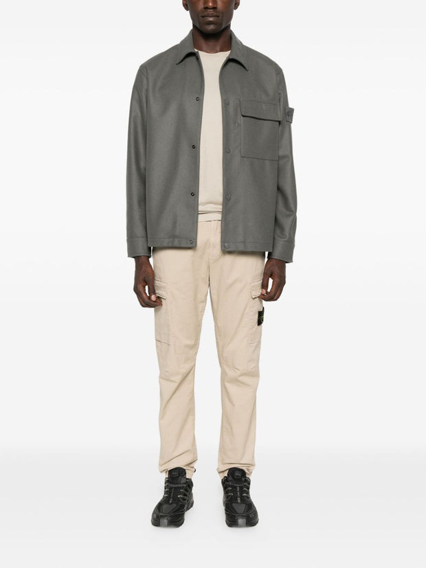Stone Island Cotton Cargo Trousers - Beige