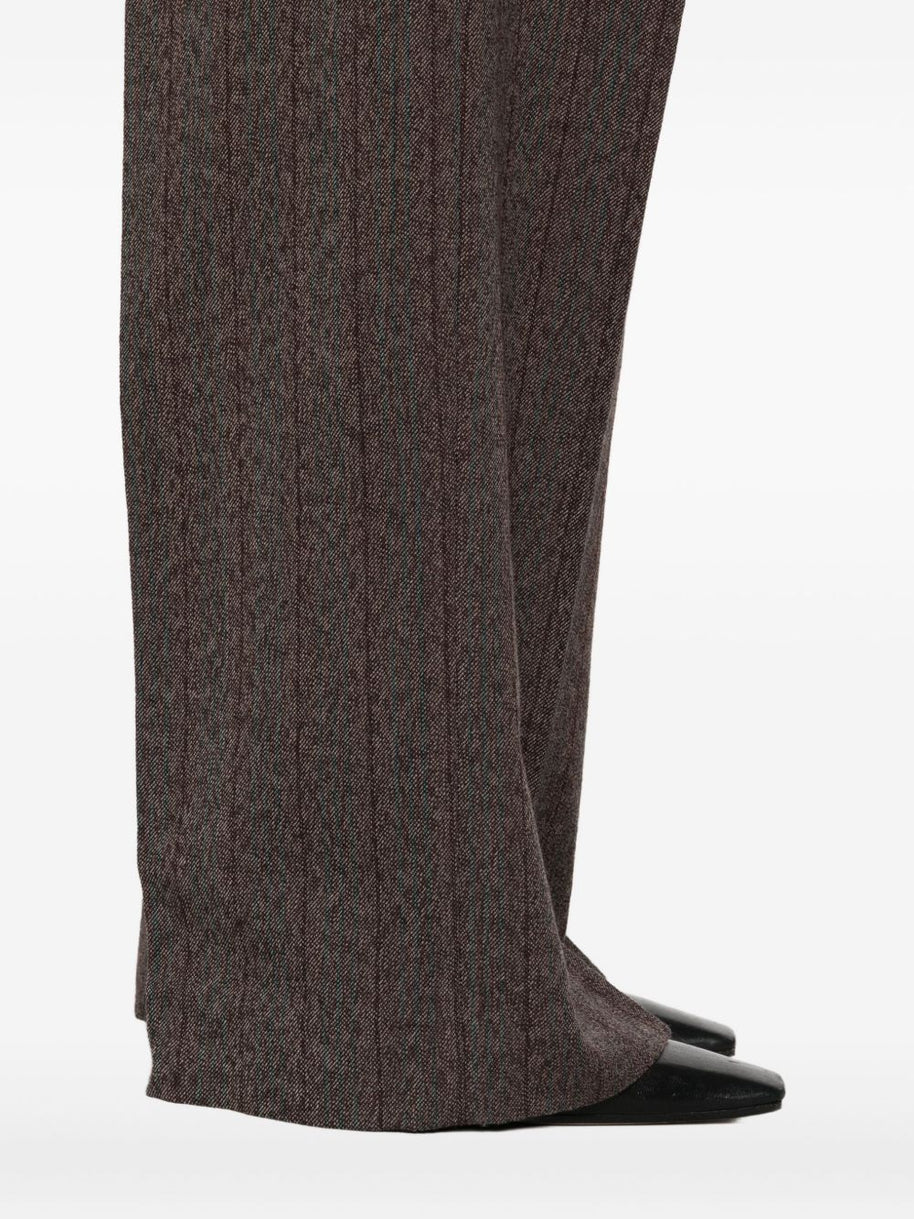 Golden Goose Wool Wide-leg Trousers - Brown