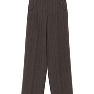 Golden Goose Wool Wide-leg Trousers - Brown