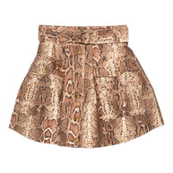 Zimmermann Snake Print Skirt - Brown