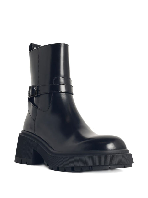 Jimmy Choo Conny Leather Flat Boots - Black