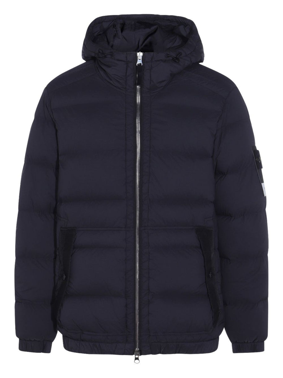 Stone Island Short Hooded Down Jacket - Black