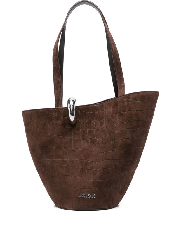 JACQUEMUS Le Bambola Moyen Bucket Bag - Brown