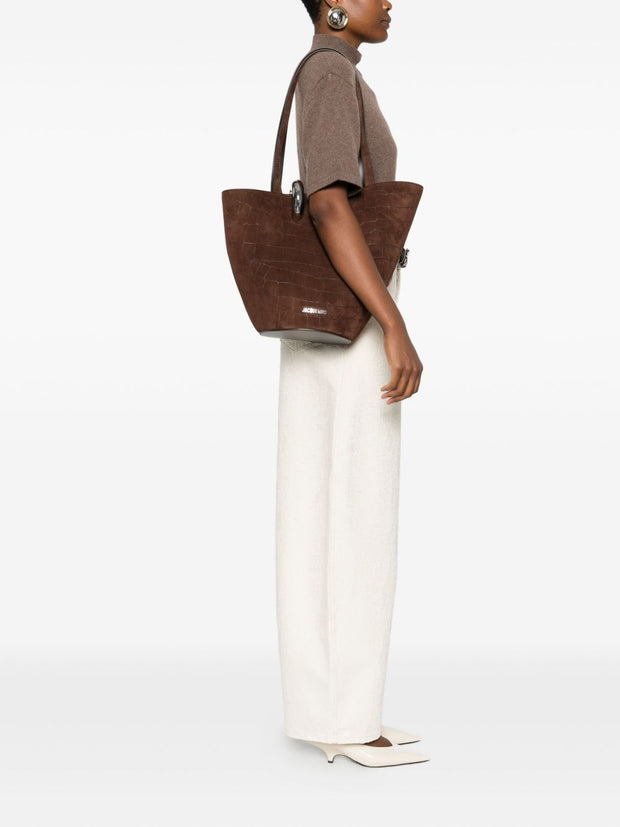 JACQUEMUS Le Bambola Moyen Bucket Bag - Brown