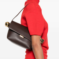 JACQUEMUS  Le Rond Carré Shoulder Bag - Brown