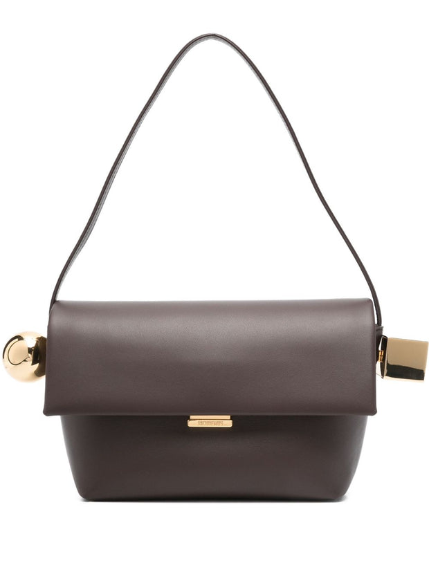 JACQUEMUS  Le Rond Carré Shoulder Bag - Brown