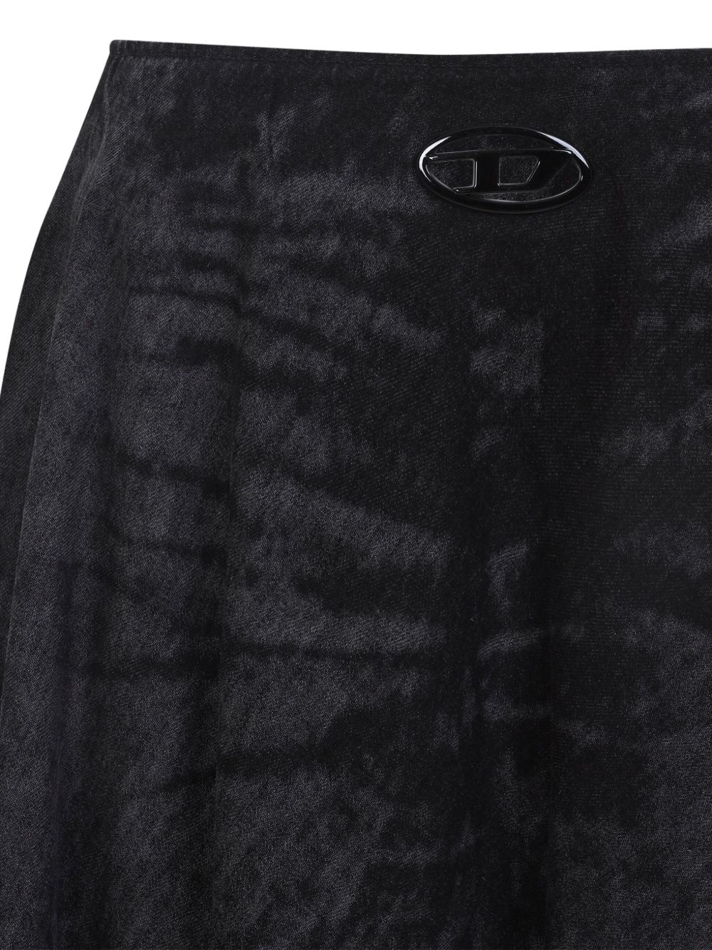 Diesel Denim Long Skirt - Black