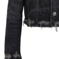 Diesel Denim Cotton Jacket - Black