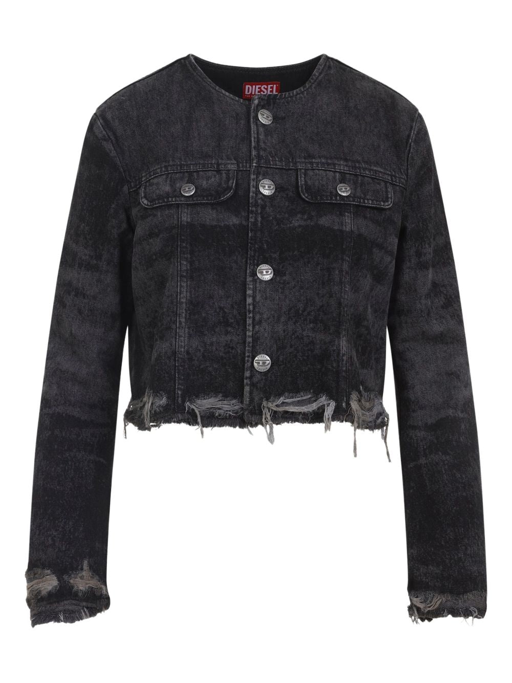 Diesel Denim Cotton Jacket - Black