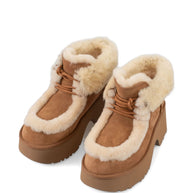 UGG Australia Esmee Lace Up Boots - Beige