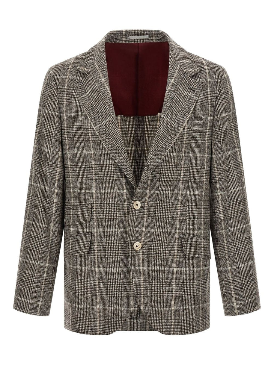 Brunello Cucinelli Wool Jacket - Brown