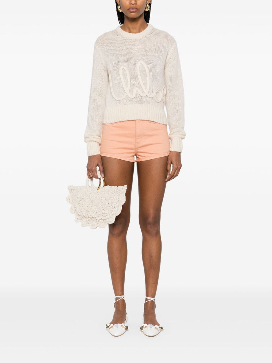 Chloé Denim Shorts Pink