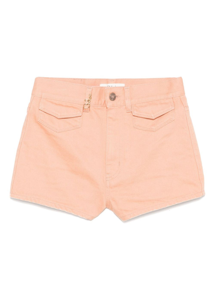 Chloé Denim Shorts Pink
