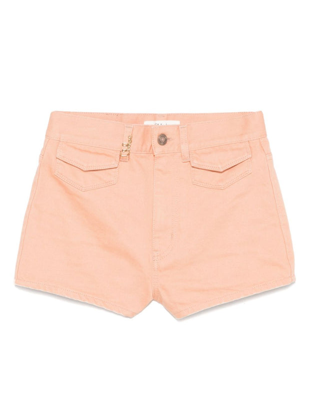 Chloé Denim Shorts Pink