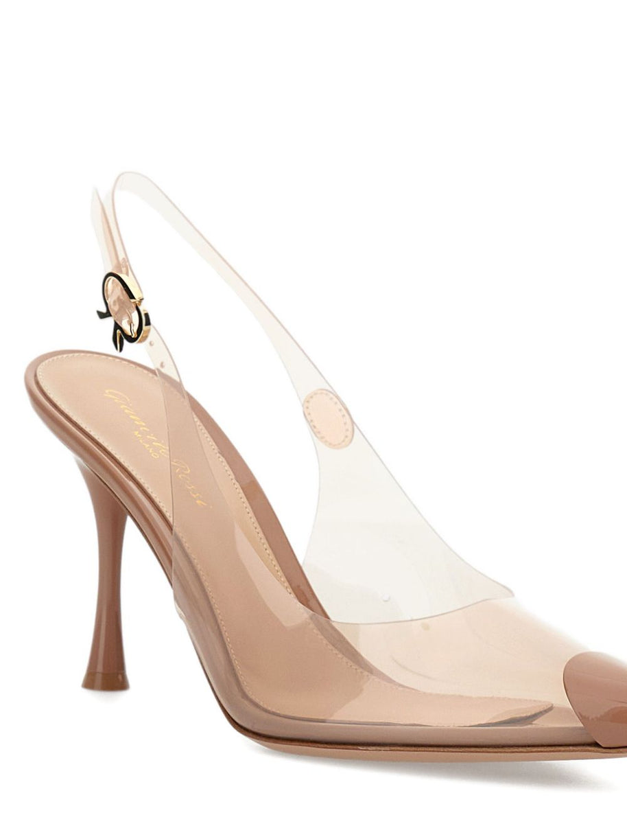 Gianvito Rossi Transparent Slingback - Brown