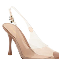 Gianvito Rossi Transparent Slingback - Brown