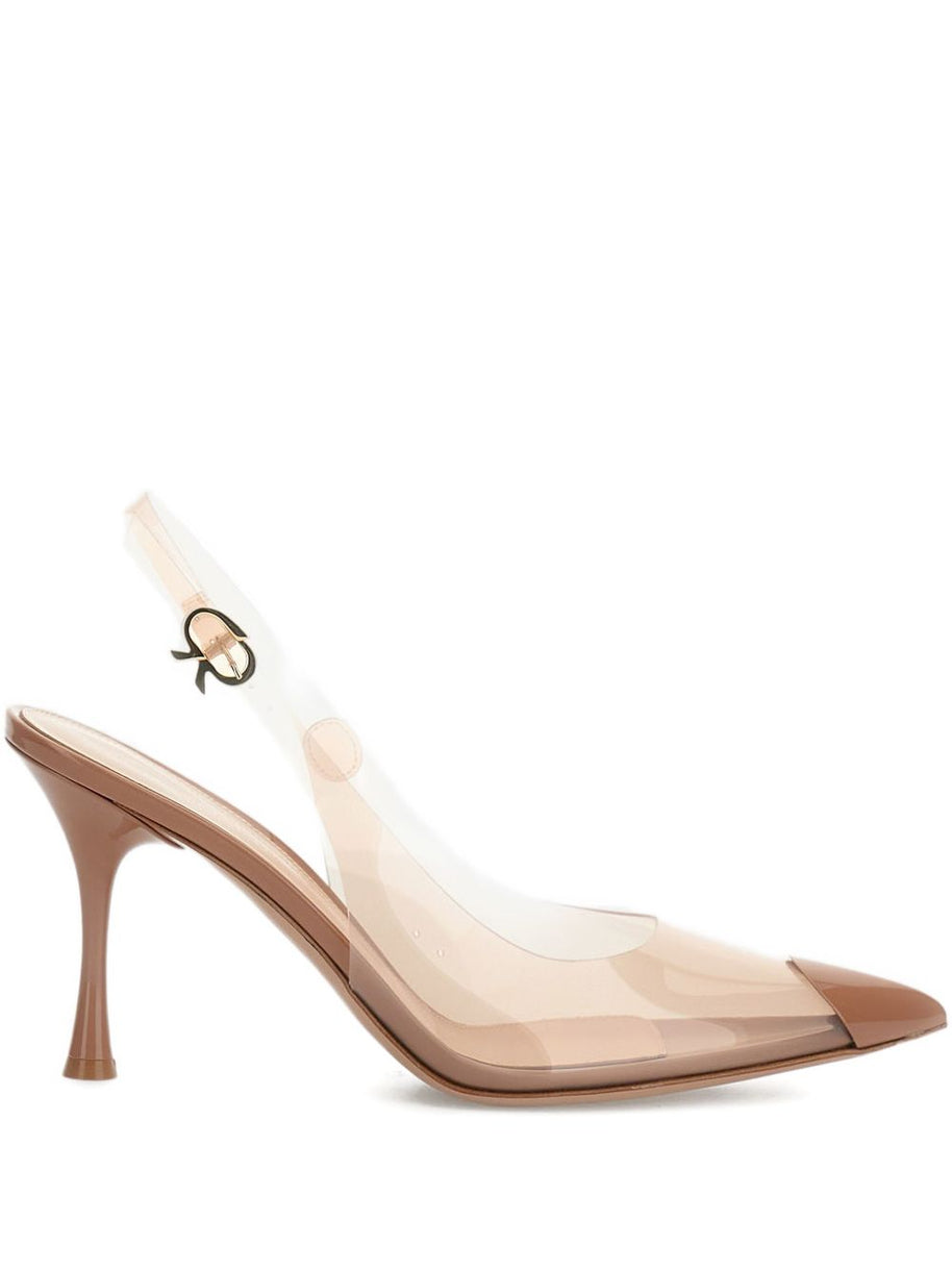 Gianvito Rossi Transparent Slingback - Brown