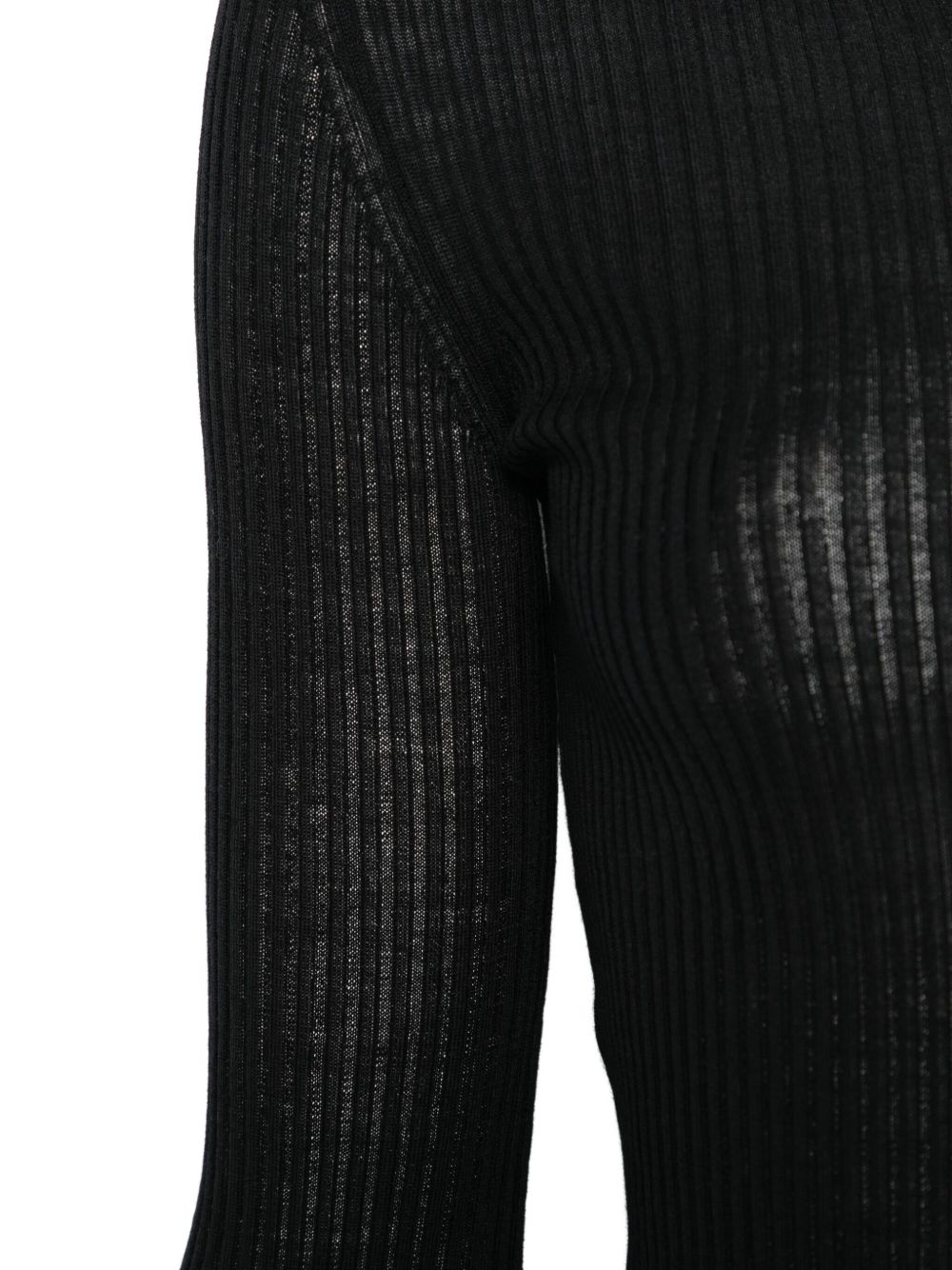 MRZ Wool Ribbed Sweater - Black