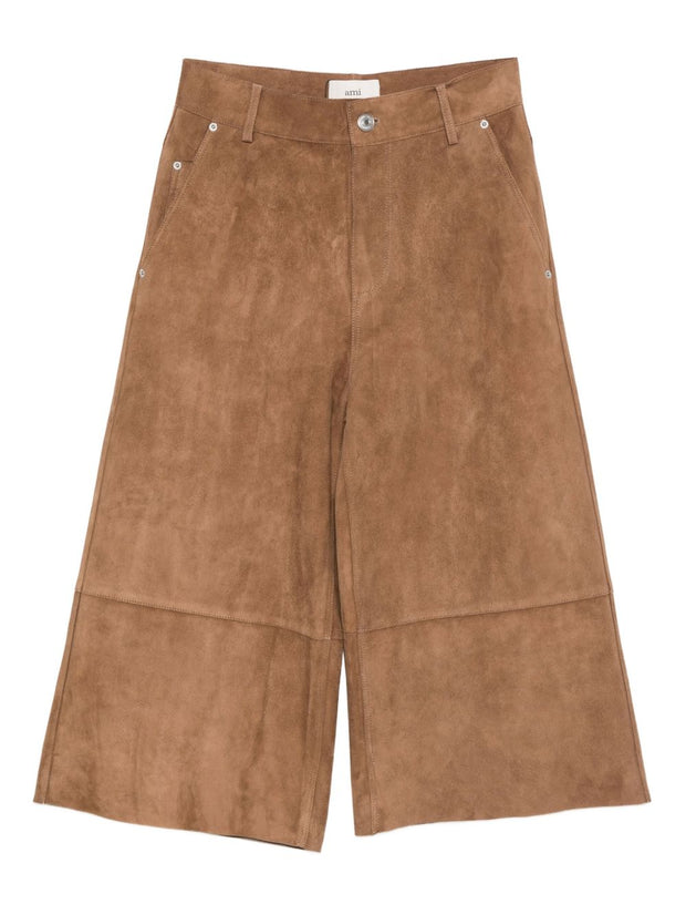 Ami Paris Trousers Brown