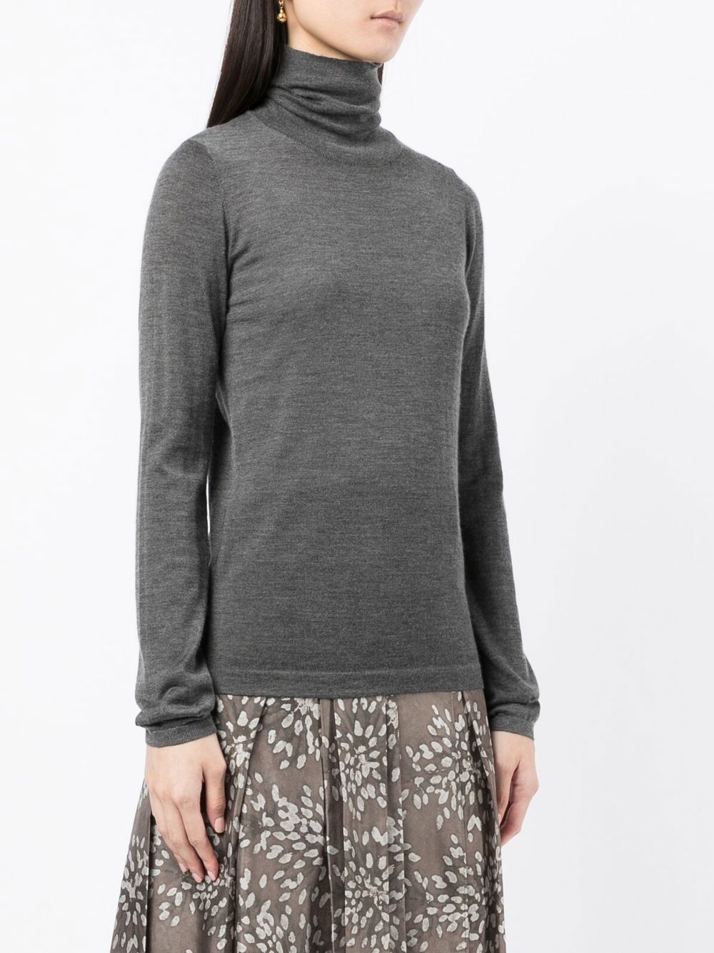 Brunello Cucinelli Cashmere Turtle-neck Sweater - Grey