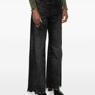 Diesel Flared Denim Jeans - Black
