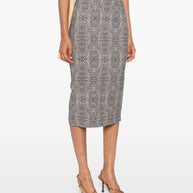 Elisabetta Franchi Midi Skirt - Black