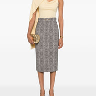 Elisabetta Franchi Midi Skirt - Black