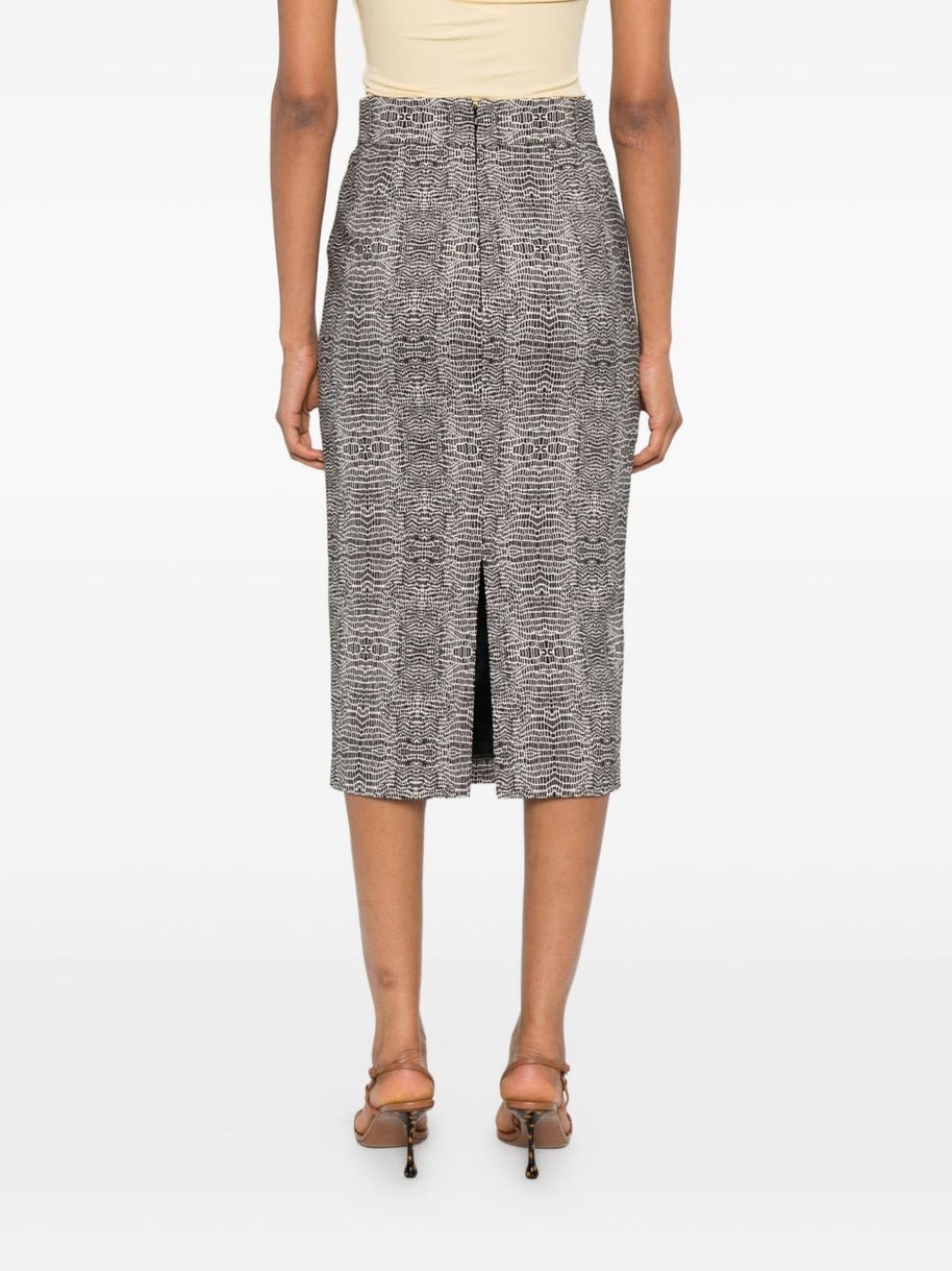 Elisabetta Franchi Midi Skirt - Black